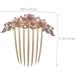 Gogogmee Opal Comb Styling Hair Clips Wedding Hair Accessories for Brides Floral Hair Clips Wedding Hair Clip Tooth Comb Hair Comb for Women Combs for Women Hair Styling Purple Alloy - Buy Online on GoSupps.com