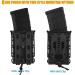 KRYDEX Softshell Mag Pouch | 5.56mm 7.62mm | Molle Clip & Belt Clip | Black - Buy Online on GoSupps.com