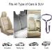 Adjustable Dog Seat Belt with Elastic Cushioning & Reflective Headrests - Universal Fit for All Breeds - Violet - Buy Online on GoSupps.com