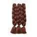 SEGO 24 Reddish Brown Braids Extensions | Crochet Hair Synthetic Kanekalon - 3 PCS Colorful Braiding Hair - Buy Online on GoSupps.com