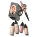 Luminess Air Icon Makeup Airbrush System and 4-Piece Foundation Starter Kit Fair Coverage - Quick Easy & Long Lasting Application - Includes Silk 4-In-1 Foundation Highlighter & Blush