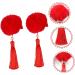 FRCOLOR 12 Pairs Tassel Hair Ball Hair Clip Hair Barrettes Hair Clips for Hair Pin Hair Clips Traditional Chinese Hairpin Year of Rabbit Hair Clips Chinese Hair Clips - Buy Online on GoSupps.com