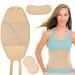 2/3Pcs neck waist oil pack set washable reusable essential oil pack wifuoy (pump rope hall+1 pair of breast pads khaki-no. 4 waist) pump rope hall+1 pair of breast pad khaki no.4 waist
