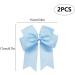 2 Pack 6 inch Bow Hair Clips Large Hair Bow Hair Barrette Clips for Women Girls Blue Hair Bow Light Blue - Buy Online on GoSupps.com