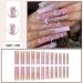 24 Pcs Pink French Tip Press On Nails with Silver Glitter & Flower Design | Artificial Acrylic False Nails with Butterfly Charms - Perfect for Women | Full Cover Fake Nails for Stunning Nail Art - Buy Online on GoSupps.com