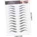 NOLITOY 36 Sheets Waterproof Eyebrow Stickers Makeup Tools Fake Eyebrows for Women Temporary Brow Tattoos 3d 1 count (Pack of 1) Blackx3pcs - Buy Online on GoSupps.com