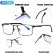 Joopin Blue Light Filter Glasses for Men & Women - Gaming & Computer Blue Light Glasses in Dark Gray - Reduce Eye Strain & Enhance Comfort - Buy Online on GoSupps.com