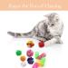 LASOCUHOO 30PCS Interactive Cat Toy Pack - Cat Crinkle Balls, Sparkle Balls, Spiral Springs - Buy Online on GoSupps.com