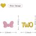 MonMon & Craft Minnie Two Cupcake Toppers/Girls Children 2nd Birthday Cupcake Toppers/Twins 2nd Birthday/Kids Birthday Party Decorations/Glitter - 24 Pcs - Buy Online on GoSupps.com