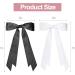 Xumann Hair Bows Clip Black White Hair Bow with Long Silky Satin French Hair Bows for Women - Buy Online on GoSupps.com