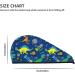 Dinosaur in Space Microfiber Hair Towel - Soft Super Absorbent Coral Velvet Quick Dry Cap for Long Curly & Thick Hair - Buy Online on GoSupps.com