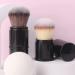 ENZO KEN Mini Retractable Makeup Brush - Small Kabuki Travel Blush Cosmetic Powder Brush with Dustproof Lid (Black/Walnut) - Buy Online on GoSupps.com