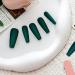 24Pcs Dark Green Press On Nails - Extra Long Coffin Artificial Fingernails for Women & Girls - Reusable with Adhesive Tabs for Parties & Festivals - Buy Online on GoSupps.com