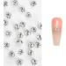 Nail Clear Nails Art White Nail Gems Nail Rhinestones Nails Art Decorations For Acrylic Nails Nails Art White Nail Crystals Gems Clear Nail Rhinestones For Wedding 8mm - Buy Online on GoSupps.com