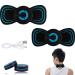 5 In 1 full -body massager massage plaster for everyday pain wireless massager with 6 modes muscle pain relief microste drum massage device for the whole body shoulders (2 pieces)