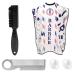 Beard Bib Apron Beard Hair Catcher for Men Shaving Non-Stick Beard Cape Grooming Cloth Waterproof with 2 Suction Cups Beard Comb Beard Brush (Type A Men's)