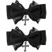Gothic Lace Hair Clip Bow Large Barrette Bow Flat Clips Barrette Hairpin Bow Elegant Hair Clip For Bunches Hair Clips For Women Thin Hair - Buy Online on GoSupps.com