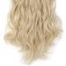 Silk-co 24 8PCS Clip in Hair Extensions Bleach Blond Synthetic Curly Wavy Hair for Full Head - Buy Online on GoSupps.com