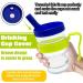 Kirimon Flow Control Spill Proof Cup with Two Style Lids - Spill-Resistant  Leak-Proof Break-Proof Feeding Cup for Elderly Disabled and Adults - Buy Online on GoSupps.com