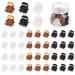36 PCS Mini Hair Claw Clips for Women  0.6 Inch Plastic Small Hair Jaw Clip Claws for Long Hair Kids Girls Hair Styling Gifts (Black  Brown  Clear)