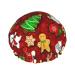 Happy Christmas Printed Shower Cap Bath Cap Waterproof Shower Caps Fits All Head Sizes All Hair Textures for Women Hair Bath Caps