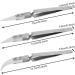Bumdenuu 1Set Non- Ceramic Tweezers Anti-Magnetic Pointed and Curved Tips Tweezers Set - Buy Online on GoSupps.com