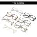 NIDOVIX Square TR90 Blue Light Blocking Glasses for Men & Women - Trendy Lightweight Non-Prescription Computer Eyewear (Black/Gold 54mm) - Shop Now - Buy Online on GoSupps.com