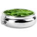 Leaf Rain Printed Mini Round Pill Box | 3 Compartment Travel Pill Organizer | Portable Medicine Case for Pocket & Home Use - Buy Online on GoSupps.com
