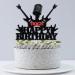 WRACKKIAR Rock Happy Birthday Cake Topper-Rock Music Happy Birthday Cake Topper-80s Themed Party Happy Birthday Cake Decor Rock and Roll Themed party supplies - Buy Online on GoSupps.com