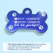 Personalized Bone-Shaped Dog & Cat Pendants - Engraved Ibera Gifts | Customizable for Small to Medium Pets (Blue Paws) - Buy Online on GoSupps.com