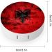 Old Grunge Albania Flag Contact Lens Travel Kit - Portable Cute Contact Box with Mirror for Daily Outdoor Use - Buy Online on GoSupps.com