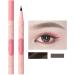 Brow Pencil 2 Fork Tip Liquid Eyebrow Sweatproof - Eye-Catching Brow Quick Dry Make up for Teens Outdoor 01# - Buy Online on GoSupps.com