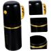 Travel Toothbrush Cup Set - Portable Gilded Mouthwash & Toothpaste Holder - Black 20x7.5CM for International Shipping - Buy Online on GoSupps.com