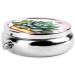 Cartoon Succulent Round Pill Box | 3 Compartment Organizer for Travel & Purse | Portable Pill Case - Buy Online on GoSupps.com