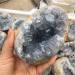 Room Decoration Home Natural Celestite Crystal Raw Cluster Sky Blue Rough Specimen (Size : 300-400g)