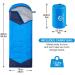 Oaskys Camping Sleeping Bag - 3 Season Lightweight Waterproof for Adults & Kids - Ideal for Summer, Spring, Fall - Camping Gear for Traveling and Outdoors - Blue - Buy Online on GoSupps.com