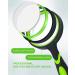 Wapodeai 4X Handheld Magnifying Glass with 75mm Large Lens for Seniors and Kids - Non-Slip Rubber Handle for Reading and Hobbies - Buy Online on GoSupps.com