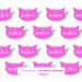 Ibera Gifts - Personalized Engraved Cat Head Name Tag Medallion for Small to Large Cats - Fuchsia Collar Plaque - Buy Online on GoSupps.com