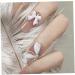 50pcs 3D Bowknot Nail Charms for Nail Art - White Resin Decorations | DIY Manicure Accessories - Buy Online on GoSupps.com