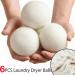Glomora 6-Pack Wool Dryer Balls - Reusable Fabric Softener Made Of Natural Wool - Reduces Wrinkles and Drying Time - Ideal for Home Use - Buy Online on GoSupps.com