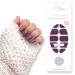 Fairy nail uv nail foils self -adhesive gel foils half hardened 20 pieces of nailwraps nail polish strips to stick on (eggplant)