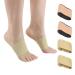 Copper Arch Support Sleeves (4PCS), Plantar Fasciitis Braces for Foot Care, Foot Compression Sleeve for Heel Spurs, Flat & Fallen Arches and High Arch Pain Relief, Arch Support Bands for Women & Men Beige and Black