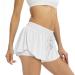 Flowy Girl Women's Gym Yoga Athletic Running Shorts - Cream, Small - Buy Online on GoSupps.com