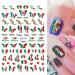 Mexican Flag Nail Art Stickers - 3D Self Adhesive Decals for Patriotic Manicure | DIY Mexico Flag Design (6 Sheets - Buy Online on GoSupps.com