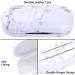 Buy MUF 2-in-1 Contact Lens & Glasses Case | Leak-Proof Portable Travel Set with Tweezers & Solution Bottle - Black & White Marble - Buy Online on GoSupps.com
