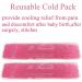 Reusable Perineal Cooling Pillows for Postpartum & Hemorrhoid Relief | Heat & Cold Packs for Women | Includes 2 Ice Packs & 3 Covers - Pink - Buy Online on GoSupps.com