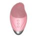 Facial Cleansing Brush - Soft Silicone Face Brush - Vibrating Rechargeable Waterproof Skin Care Tool for Firming Enhances Product Absorption Pink (English)
