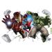 Hulk Spiderman Superman Avengers Robot Wall Stickers Meecaa 3D Breaking Wall Decals for Bedrooms Living Room Wall Art Stickers Wall Decor (Hulk)