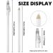 2-in-1 Eyeliner Pencils with Sharpener - Soft Stroke Eye Liner Pen for Brightening Eyes - White Makeup Tool for Valentines & Christmas - Buy Online on GoSupps.com