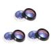 Angoily 3pcs Eye Shadow Eyeshadow Makeup Cosmetic Bright Light 1 count (Pack of 1) Bluex3pcs